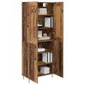 vidaXL Highboard Staré drevo 69,5 x 34 x 180 cm Kompozitné drevo