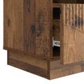 vidaXL TV skrinka Staré drevo 102 x 34,5 x 47 cm Kompozitné drevo
