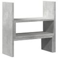 vidaXL Stolový organizér nastav. betónovosivý 40x17x41 cm kompoz.drevo