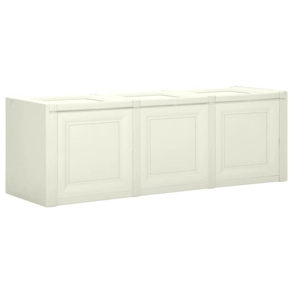 vidaXL Box na podložky, vanilkový 125x40x42 cm, 130 l