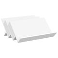 vidaXL Regál na časopisy Biela 65 x 53 x 28,5 cm Kompozitné drevo