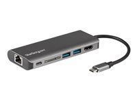 Portable USB-C Dock to 4K HDMI, 2-port USB 3.0 Hub, SD/SDHC, GbE, 60W PD Pass-Through - USB Type-C/Thunderbolt 3 - NOVÁ VERZIA K DISPOZÍCII DKT30CSDHPD3 (DKT30CSDHPD) - Docking stanica - USB-C / Thunderbolt 3 - 1GbE - pre P/N: ARMPIVOTE2, ARMPIVOTV2, ARMUNONB1, FPPNEUSTND, LTRISERP, MONSTADJD, MONSTADJDL
