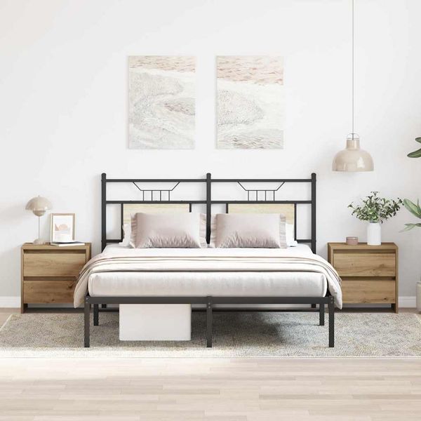 vidaXL Nočný stolík so zásuvkou 2 pcs Remeselný dub 45 x 34 x 44,5 cm