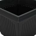 vidaXL Kvetináče 6 ks Čierna Plast
