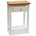 vidaXL Odkladací stolík 50x32x75 cm, dubový masív