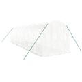 vidaXL Fóliovník s oceľovým rámom biely 16 m² 8x2x2 m