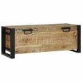 vidaXL Úložné truhlice Hnedá 80 x 30 x 30 cm Mangový masív