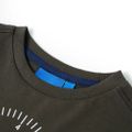 Detské tričko s dlhým rukávom kaki 92