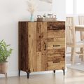 vidaXL Servírovacia skriňa Staré drevo 69,5 x 34 x 90 cm