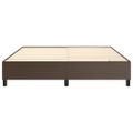 vidaXL Posteľný rám s boxspringom hnedý 180x200 cm umelá koža