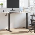 vidaXL Rám stola na státie čierny (94-135)x60x(70-114) cm oceľ