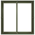 VidaXL kvetináč Olive Green 80x80x40 cm Oceľ valcovaná za studena