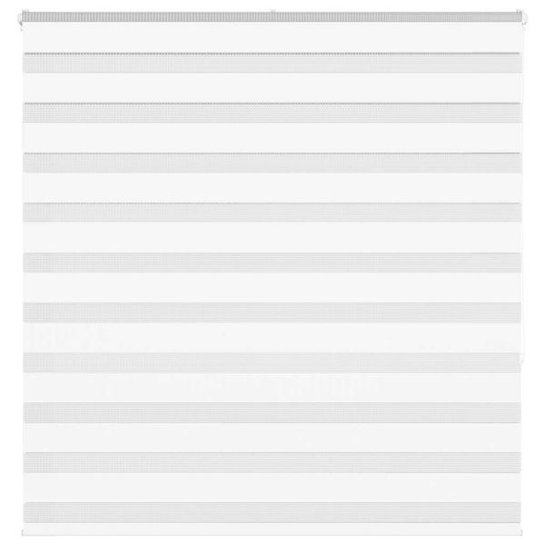 vidaXL Zebra roleta biela 150x150 cm šírka látky 145,9cm polyester