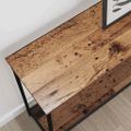 vidaXL Konzolový stôl Staré drevo 101 x 30.5 x 75 cm Kompozitné drevo