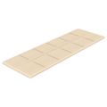 vidaXL Nástenné panely 12 ks krémové 90x30 cm látka 3,24 m²