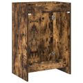 vidaXL Skriňa pod umývadlo do kúpeľne Dymový dub 56 x 37,5 x 81 cm