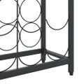vidaXL Stojan na víno na 45 fliaš čierny 54x18x100 cm kované železo