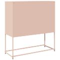 vidaXL Komoda ružová 100,5x39x107 cm oceľ valcovaná za studena