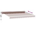 vidaXL Automaticky zaťahovacia markíza hnedá 350x250 cm