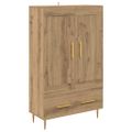 vidaXL Highboard Remeselný dub 69,5 x 31 x 115 cm Kompozitné drevo