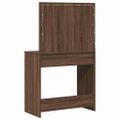 vidaXL Toaletný stolík Hnedý dub 78,5 x 41 x 135 cm Kompozitné drevo