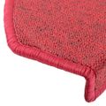 vidaXL Schodové rohože 5 ks 65x24x4 cm červené polkruhové veľké