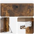 vidaXL Nástenná TV skrinka Dymový dub 98 x 31 x 30 cm Kompozitné drevo