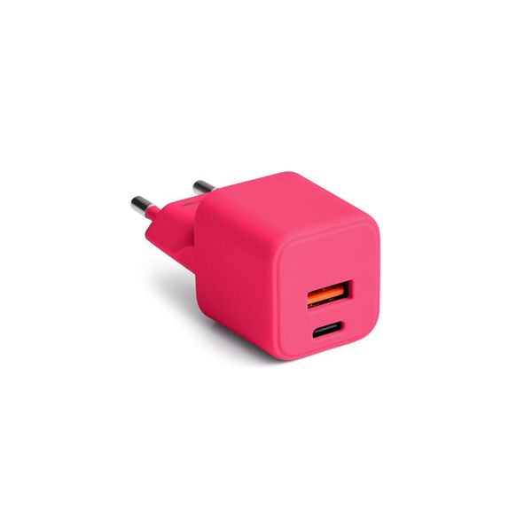 COLORUM nástenná nabíjačka USB-A + USB-C PD 30W CLS30-AC-02 xMagenta