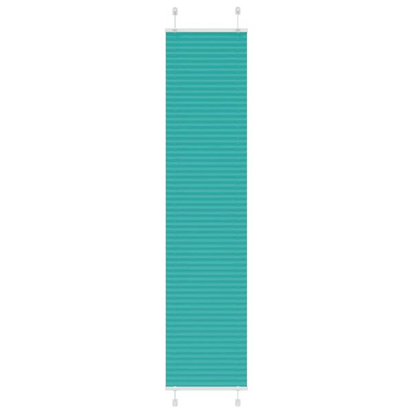 vidaXL Plisovaná roleta petrolejovo zelená 45x200 cm šírka látky 44,4 cm polyester