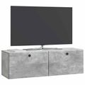 vidaXL Nástenná TV skrinka 98 x 31 x 30 cm Betónovo sivá