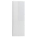 vidaXL Komoda so 6 zásuvkami, lesklá biela 50x34x96cm kompozitné drevo