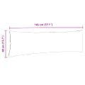 vidaXL Vankúše na pohovku 2 pcs Žltá 145 x 40 cm Kordúrová tkanina