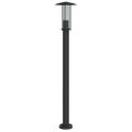 vidaXL Vonkajšia stojaca lampa čierna 100 cm nehrdzavejúca oceľ