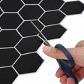 vidaXL Hexagónová dlažba 20 ks Čierna 30 x 30 cm Polyuretán a PET