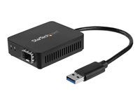 USB Ethernet adaptér (US1GA30SFP) - Sieťový adaptér - USB 3.0 - 1000Base-LX/1000Base-SX x 1 - čierna