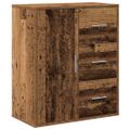 vidaXL Servírovacia skriňa Staré drevo 60 x 31 x 70 cm