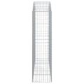 vidaXL Oblúkový gabionový kôš 200x50x180/200 cm pozinkované železo