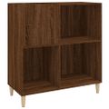 vidaXL Skrinka na platne hnedý dub 84,5x38x89 cm kompozitné drevo