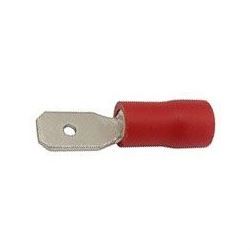 Faston-konektor 4,8mm červený na kábel 0,5-1,5mm2