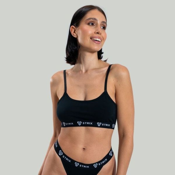 Podprsenka String Bralette Black - STRIX, veľkosť XL, veľkosť oblečenia XL