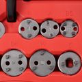 Pneumatický stláčadlo brzdových piestov MECHANIC BRAKE SET PNEU 23, sada 23ks SIXTOL