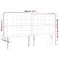 vidaXL Čelo postele hnedé 200x5x118/128 cm umelá koža