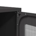 vidaXL TV skrinka Čierna 68x39x60,5 cm Oceľ valcovaná za studena
