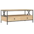 vidaXL Konferenčný stolík dub sonoma 100x51x45 cm kompozitné drevo