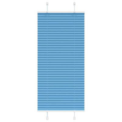 vidaXL Plisovaná roleta modrá 65x150 cm šírka látky 64,4 cm polyester