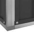 vidaXL Voliéra s nadstavcom strieborná 625x207x212 cm oceľ