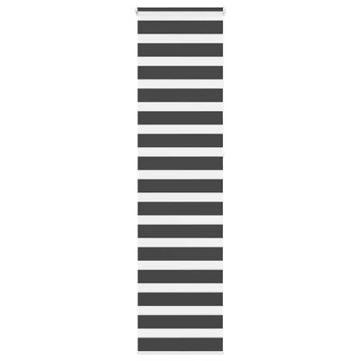 vidaXL Zebra roleta čierna 65x230 cm šírka látky 60,9 cm polyester