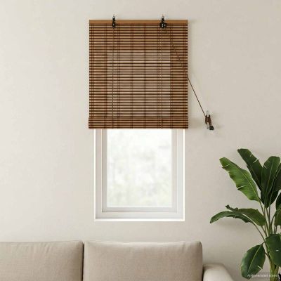 vidaXL Roleta Hnedá 40 x 160 cm Bambus