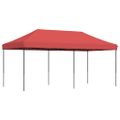 vidaXL Skladací pop-up párty stan burgundský 580x292x315 cm