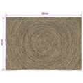 vidaXL Koberec do oblasti Prírodná a čierna 140 x 200 cm Juta